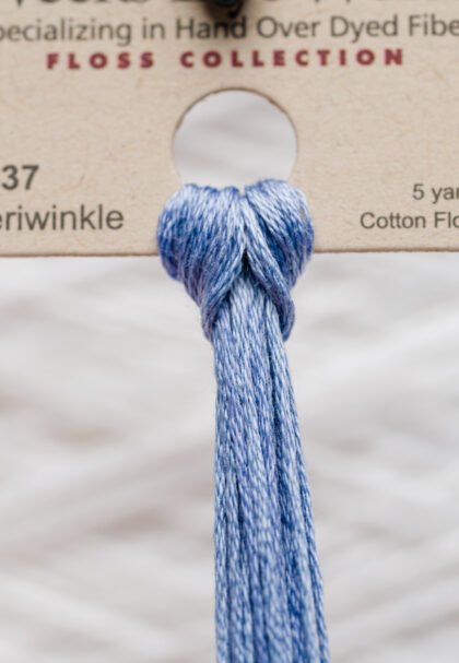 Weeks Dye Works Cotton Floss – 2337 Periwinkle – 5 Yards, Hand-Dyed