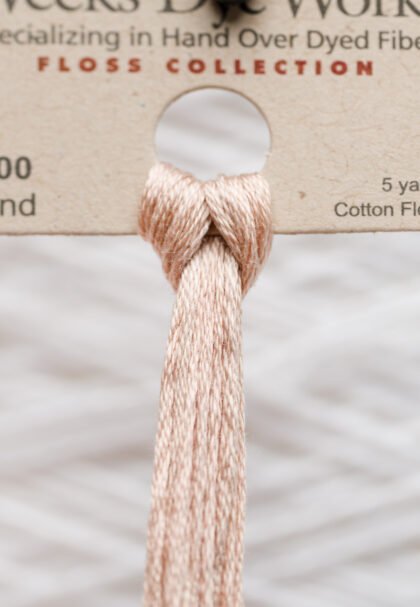 Weeks Dye Works Cotton Floss – 3500 Sand – 5 Yards, Hand-Dyed