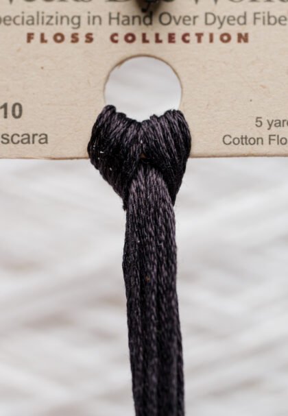 Weeks Dye Works Cotton Floss – 3910 Mascara – 5 Yards, Hand-Dyed