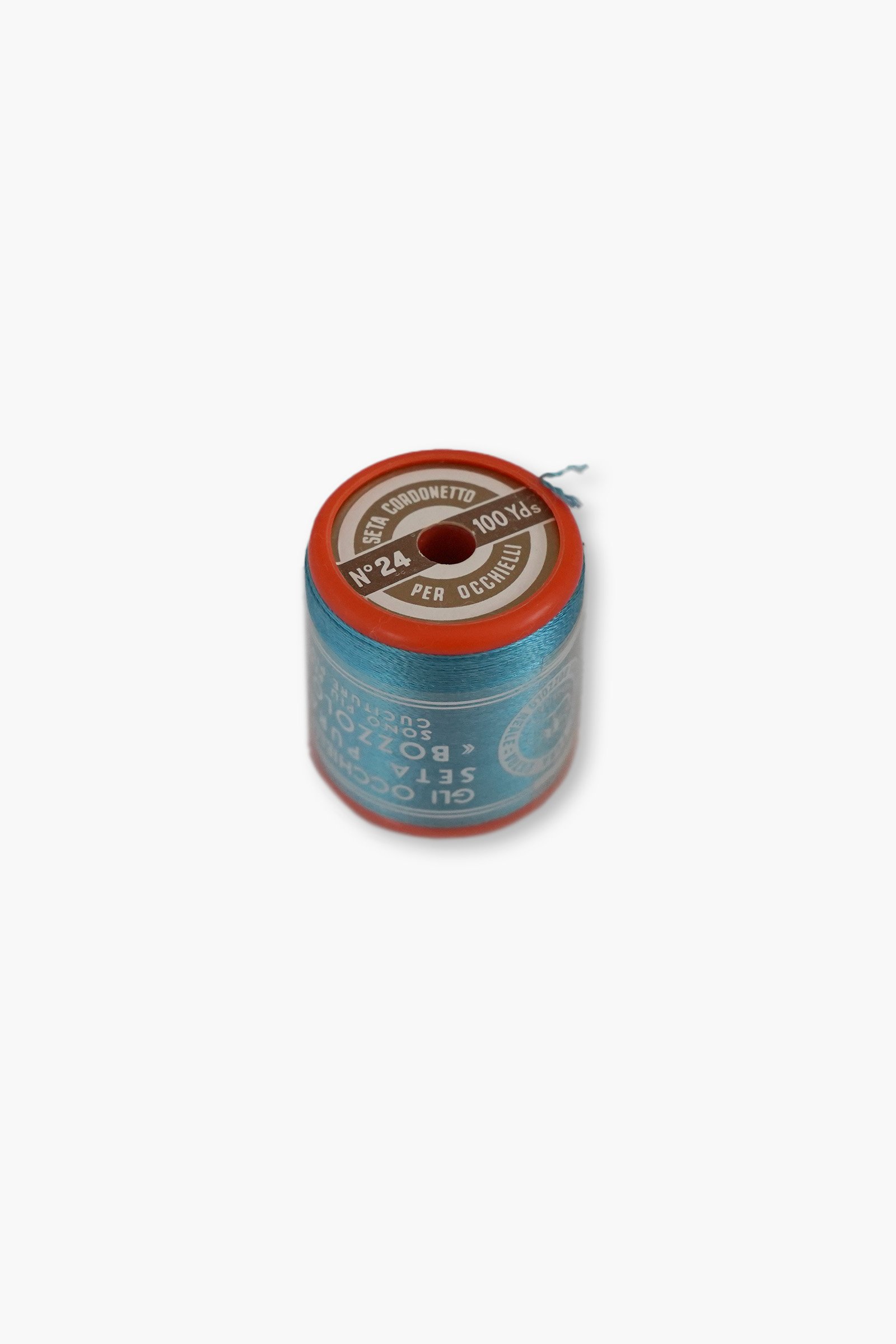 Bozzolo Reale Turquoise – 100% Silk Cord for Hand Embroidery – Size 24 - Image 3