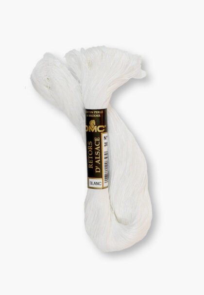 DMC Retors d’Alsace No. 12 – Color Blanc – 100% Cotton – 20 g Thread Skein