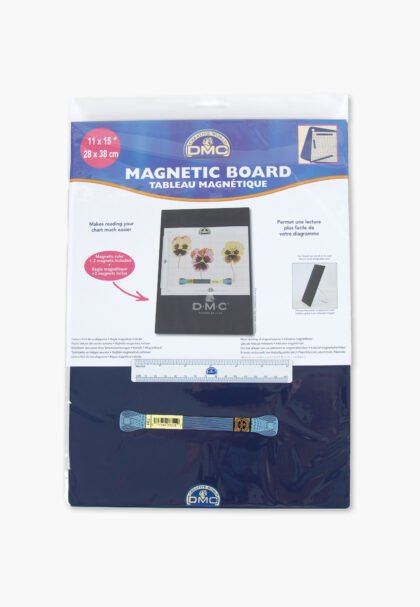 DMC Magnetic Chart Board – 28 x 38 cm – With Magnets & Magnetic Ruler