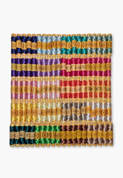 Bozzolo Reale & Tre Stelle – Vintage Silk Thread – Size 24 – 100 Assorted Spools