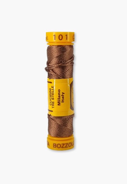 Bozzolo Reale Cucirini Tre Stelle Color 101 – 100% Silk Embroidery Thread – Size 24