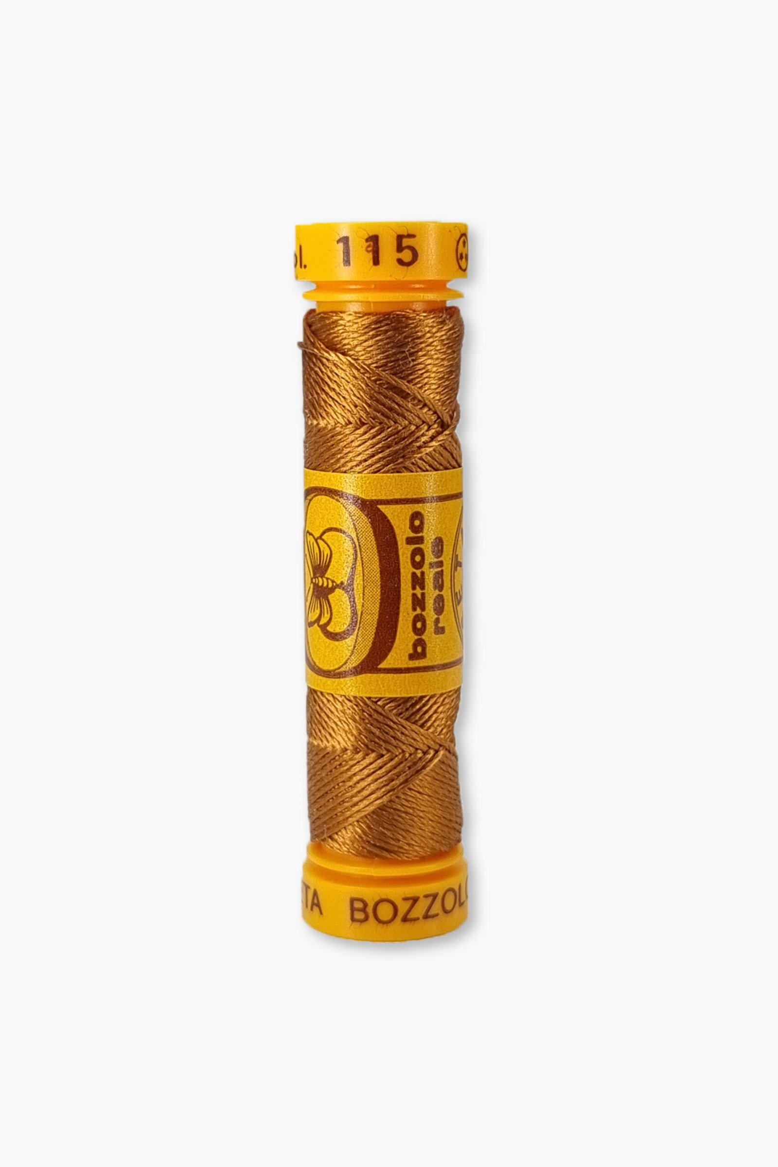 Bozzolo Reale Cucirini Tre Stelle Color 115 – 100% Silk Embroidery Thread – Size 24