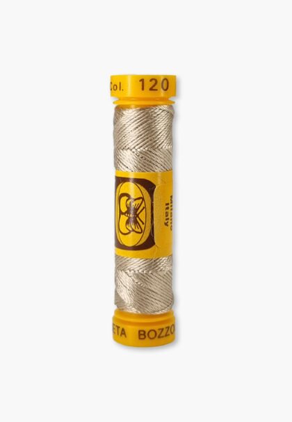 Bozzolo Reale Cucirini Tre Stelle Color 120 – 100% Silk Embroidery Thread – Size 24