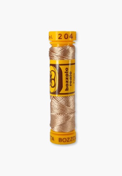Bozzolo Reale Cucirini Tre Stelle Color 204 – 100% Silk Embroidery Thread – Size 24