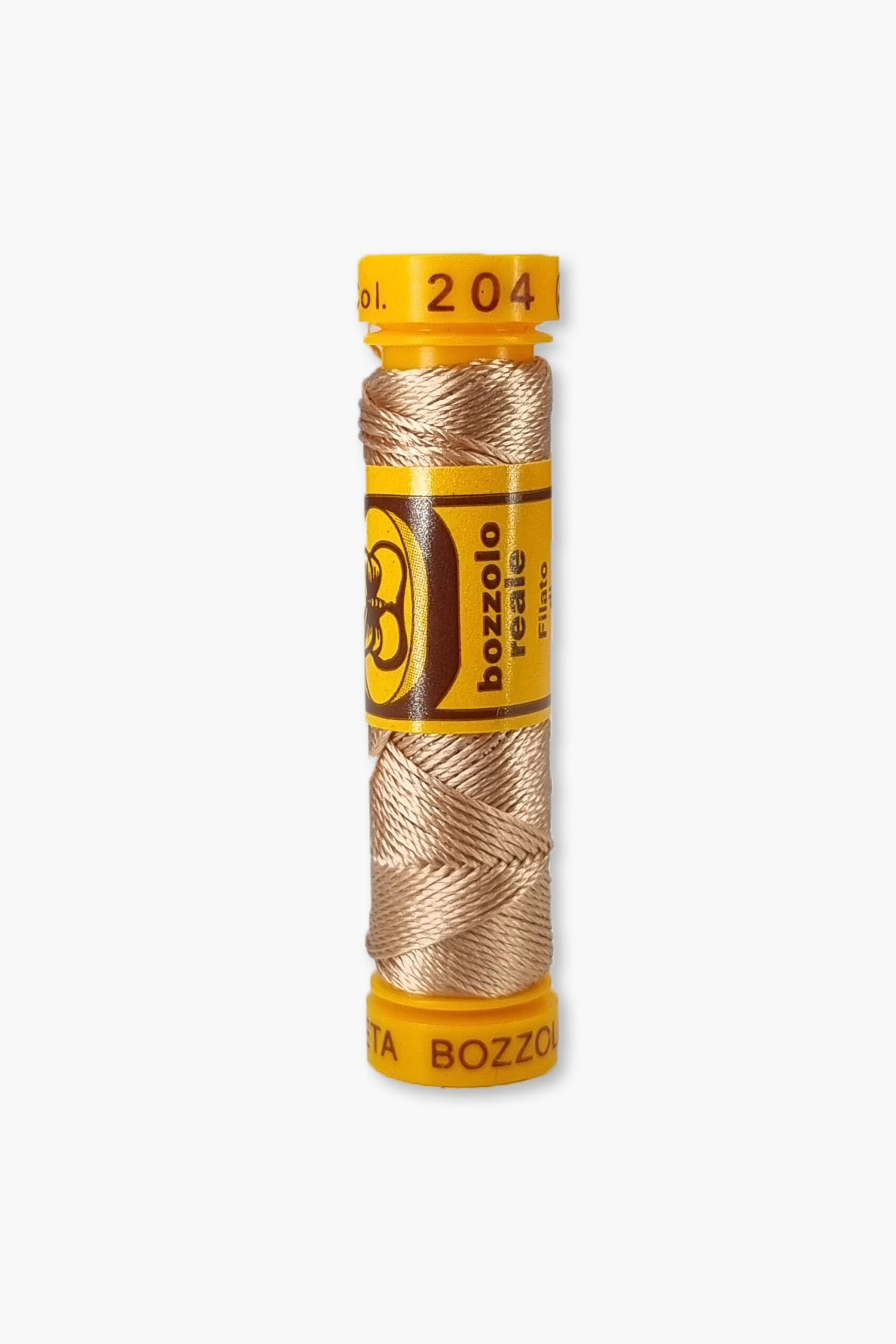 Bozzolo Reale Cucirini Tre Stelle Farbe 204 - 100% Seiden-Stickgarn - Größe 24