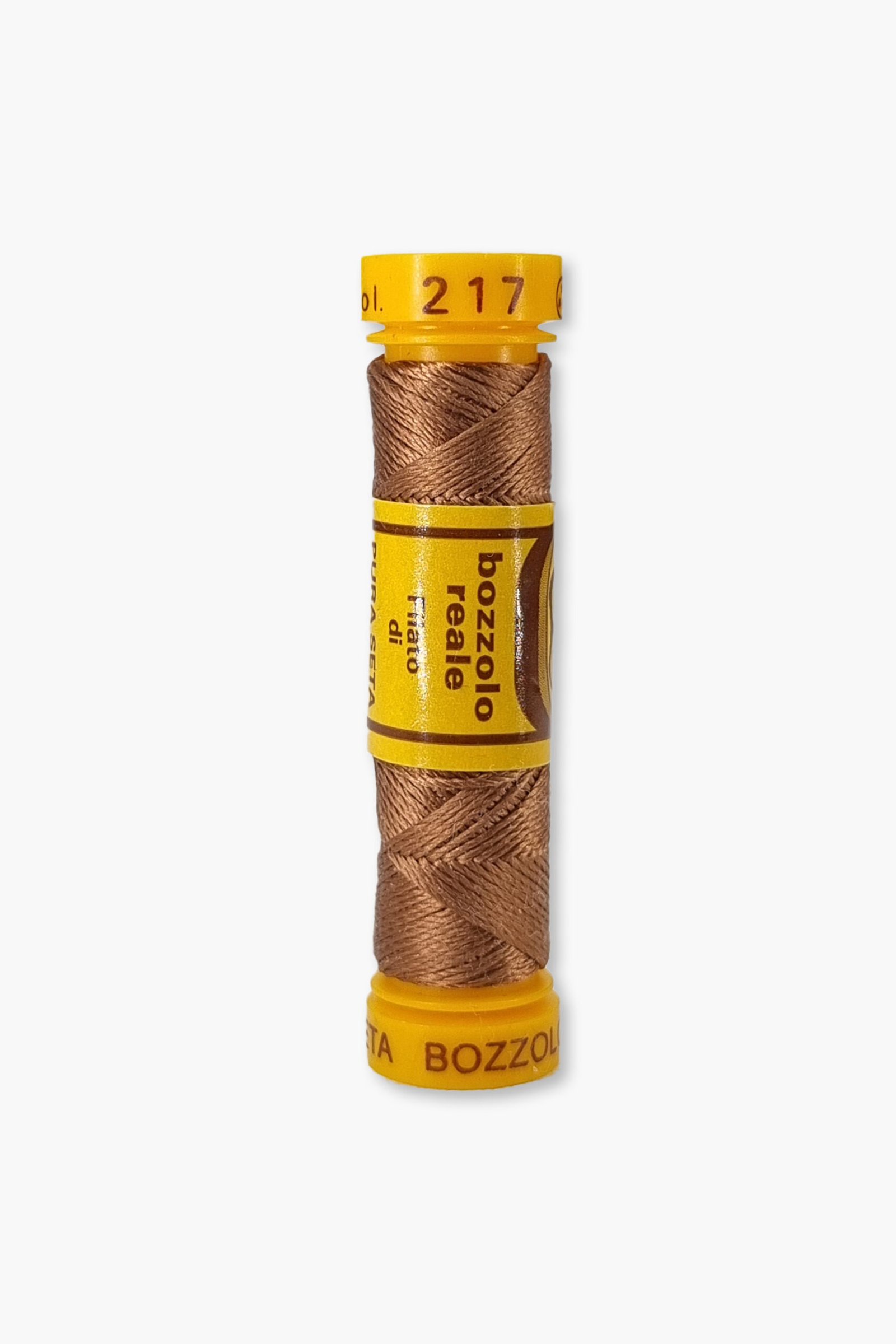 Bozzolo Reale Cucirini Tre Stelle Farbe 217 - 100% Seidenstickgarn - Größe 24