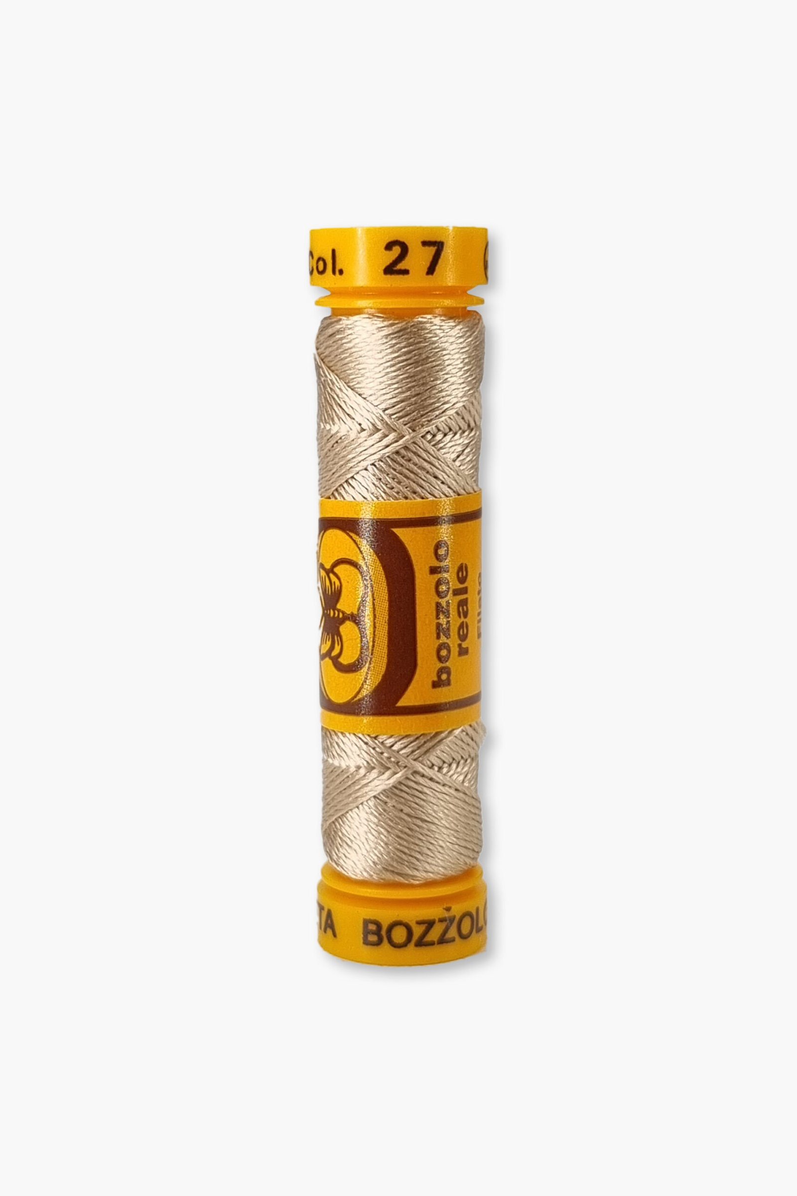 Bozzolo Reale Cucirini Tre Stelle Farbe 27 - 100% Seidenstickgarn - Größe 24