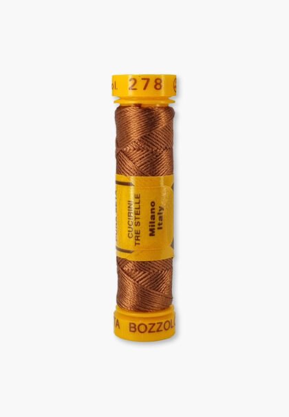 Bozzolo Reale Cucirini Tre Stelle Color 278 – 100% Silk Embroidery Thread – Size 24