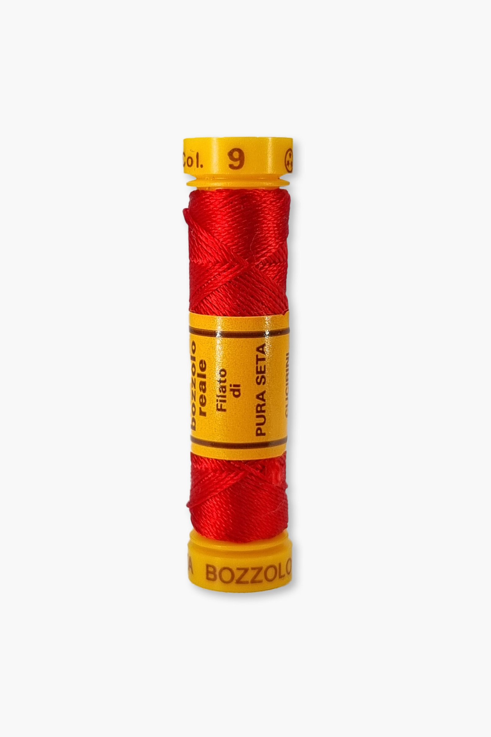 Bozzolo Reale Cucirini Tre Stelle Color 9 – 100% Silk Embroidery Thread – Size 24