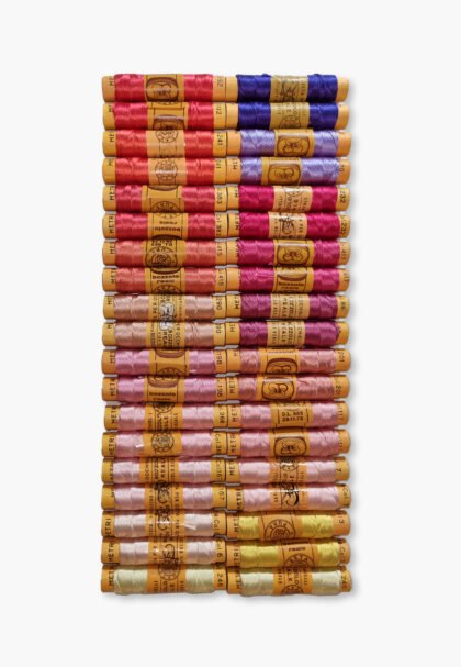 Bozzolo Reale & Tre Stelle – Vintage Silk Thread – Size 24 – 38 Floral Shades Spools