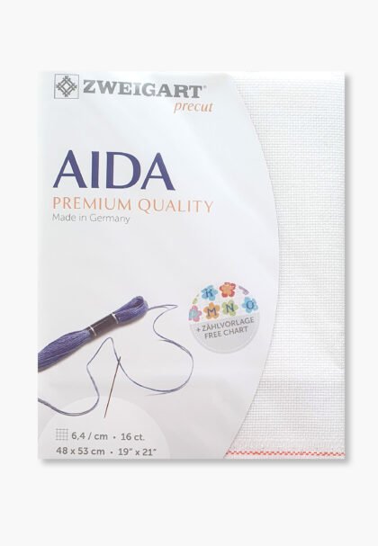 ZWEIGART Aida 3706 – Precut Cotton Aida Fabric 14 Count - Colour 11 - (48 × 53 cm)