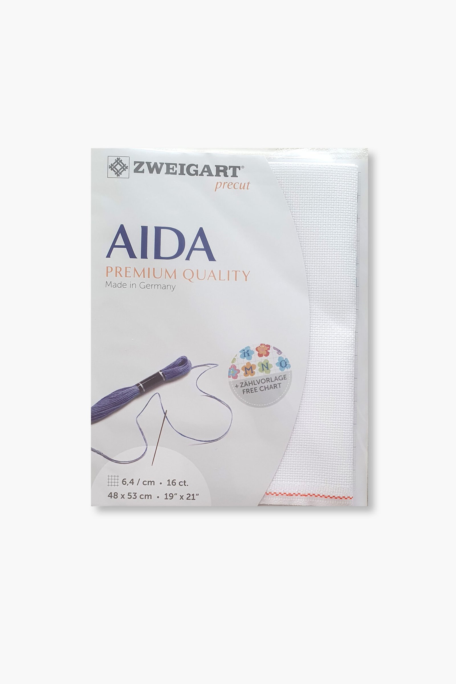 ZWEIGART Aida 3251 – Precut Cotton Aida Fabric 16 Count - Colour 100 - (48 × 53 cm) - Image 6