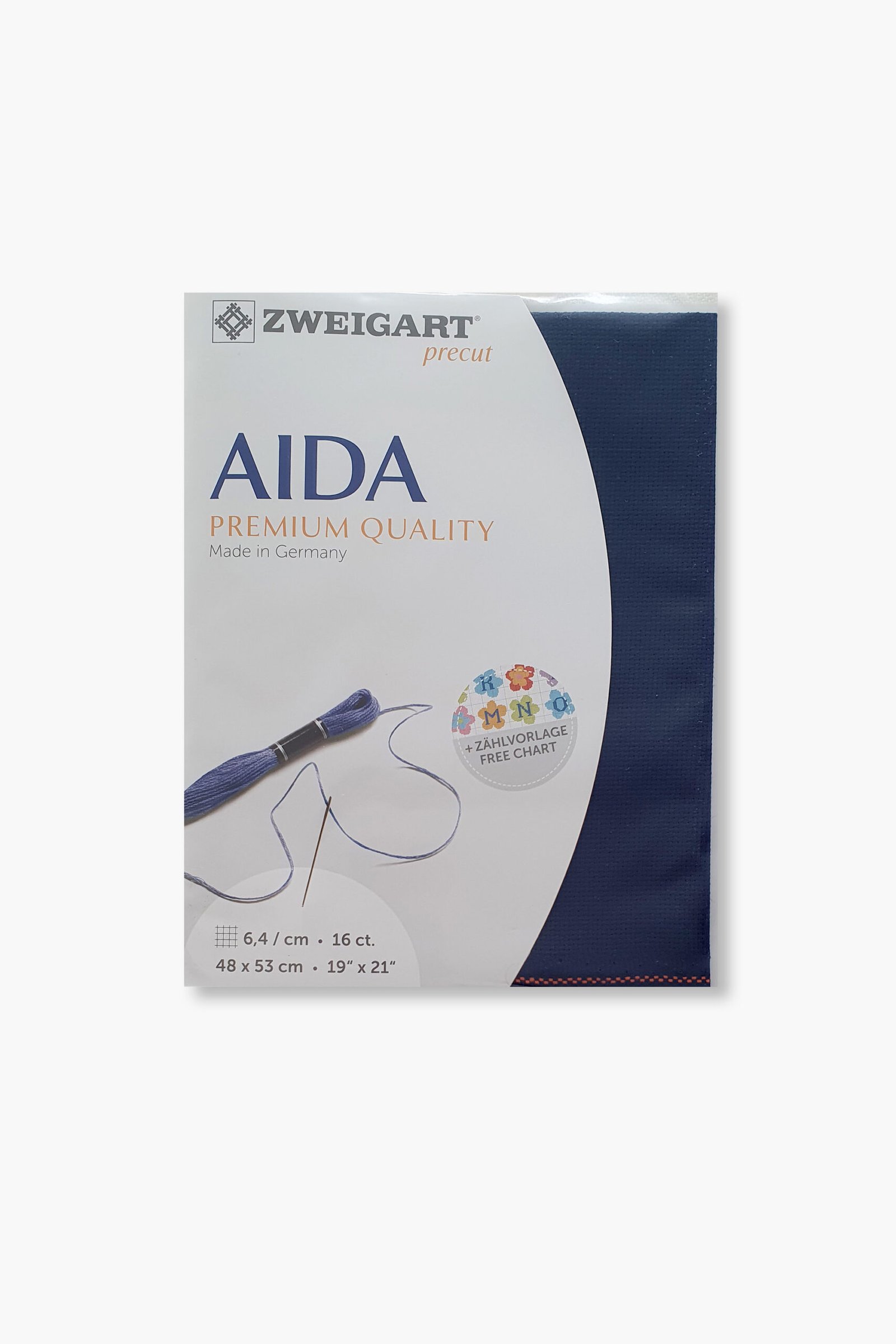 ZWEIGART Aida 3251 – Tessuto Aida di cotone pretagliato 16 count - Colore 589 - (48 × 53 cm) - immagine 6