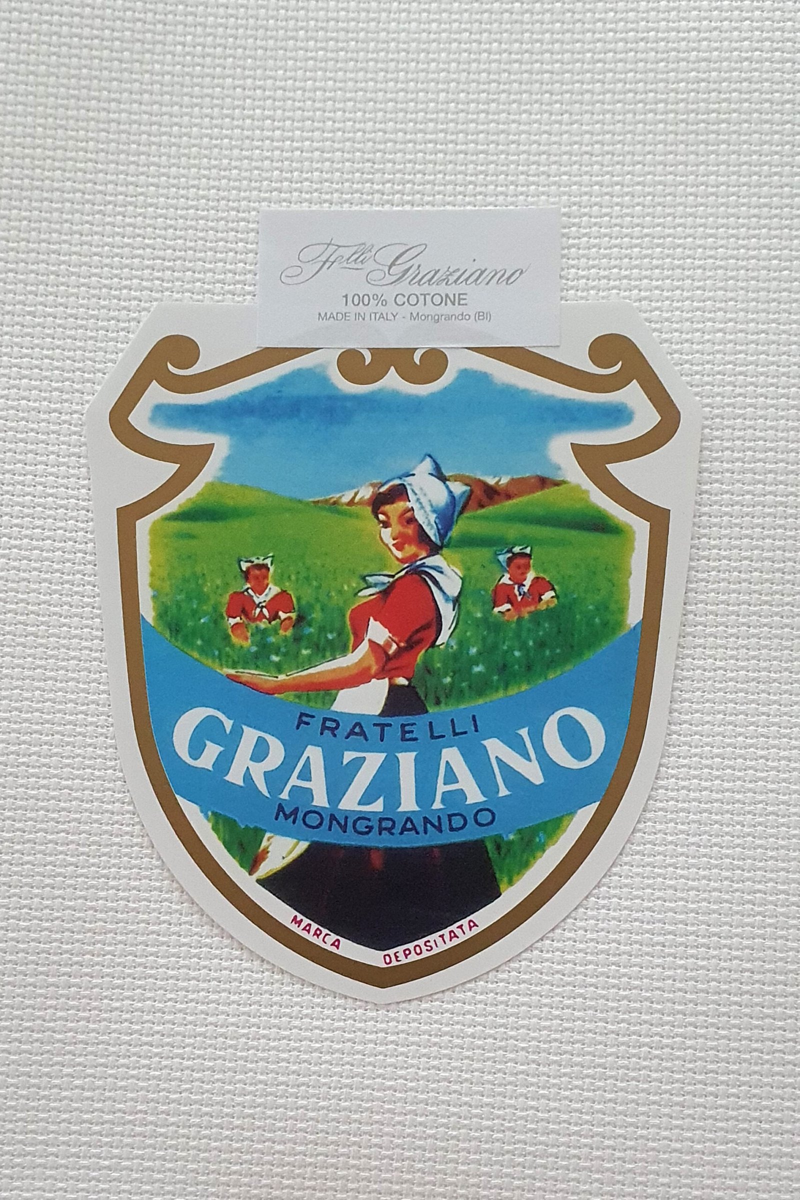 F.lli Graziano Etacinque Cotton Aida – 14 Count, White – 180 cm Width - Image 6