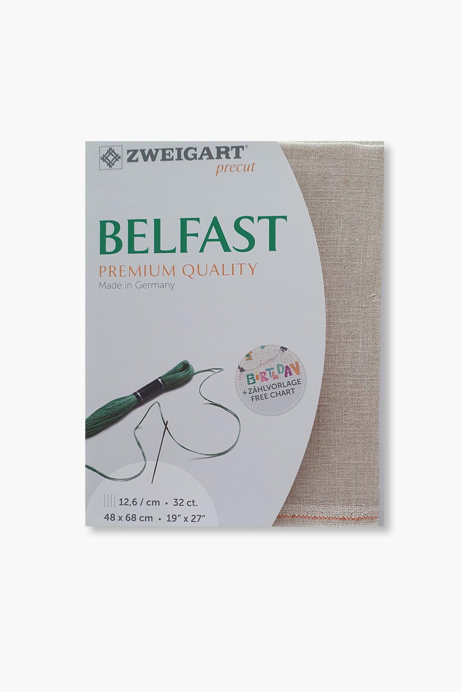ZWEIGART Belfast 3609 – Precut Linen Fabric 32 Count - Colour 52 - (48 × 68 cm) - Image 2