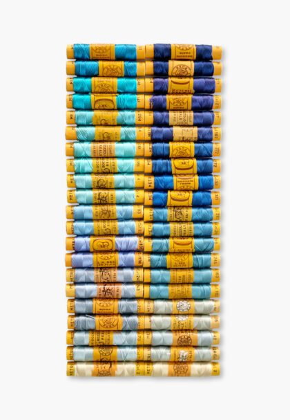 Bozzolo Reale & Tre Stelle – Silk Thread – 42 Blue Shades Spools
