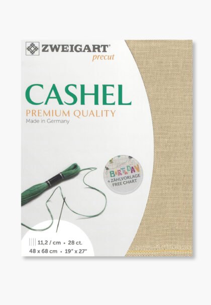ZWEIGART Cashel 3281 – Precut Linen Fabric 28 Count - Colour 309 - (48 × 68 cm)