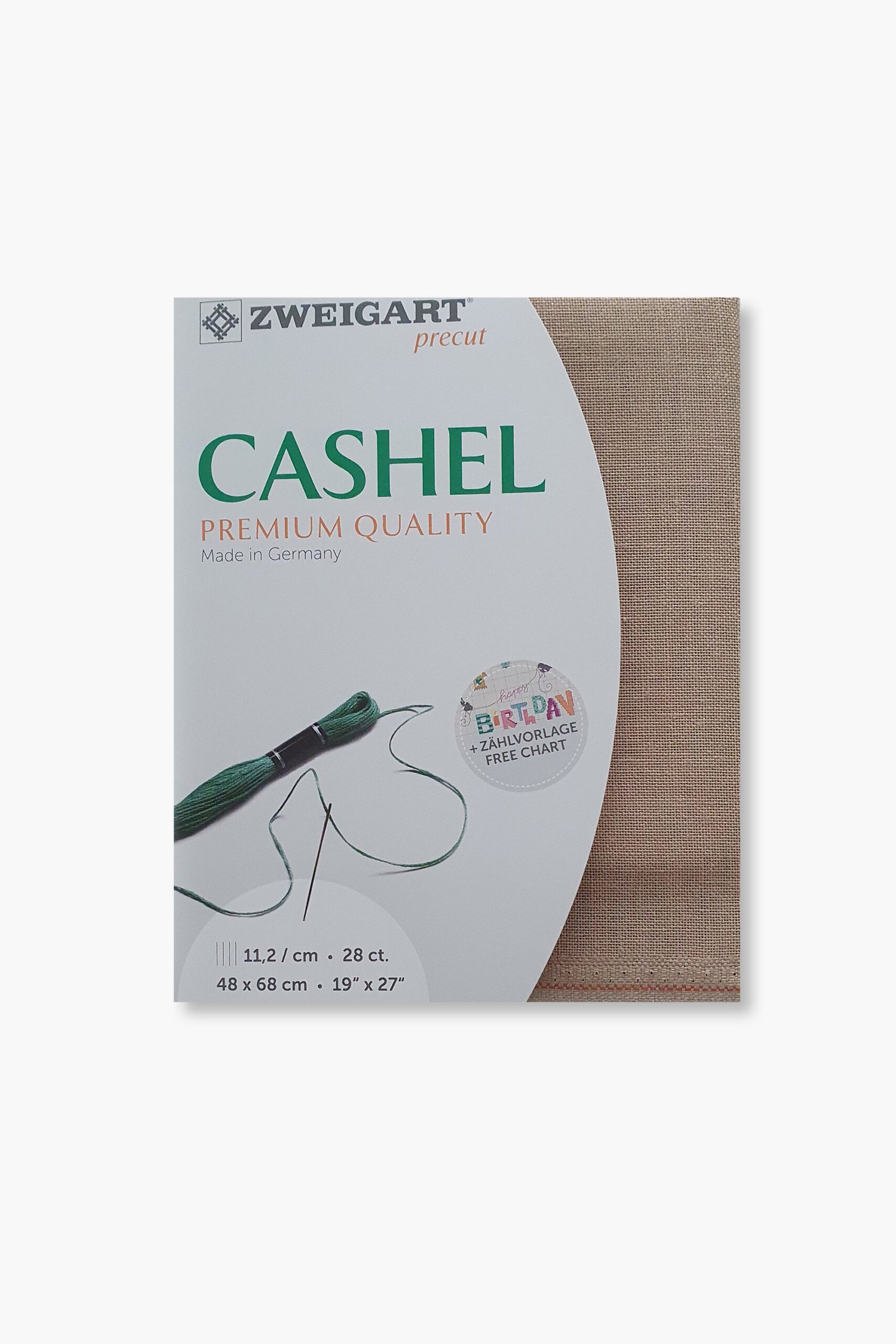 ZWEIGART Cashel 3281 – Precut Linen Fabric 28 Count - Colour 309 - (48 × 68 cm) - Image 2