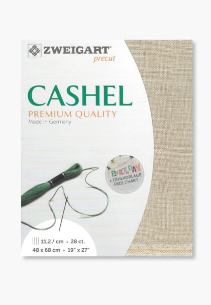 ZWEIGART Cashel 3281 – Precut Linen Fabric 28 Count - Colour 52 - (48 × 68 cm)