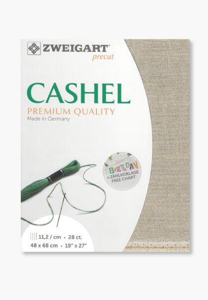 ZWEIGART Cashel 3281 – Precut Linen Fabric 28 Count - Colour 53 - (48 × 68 cm)