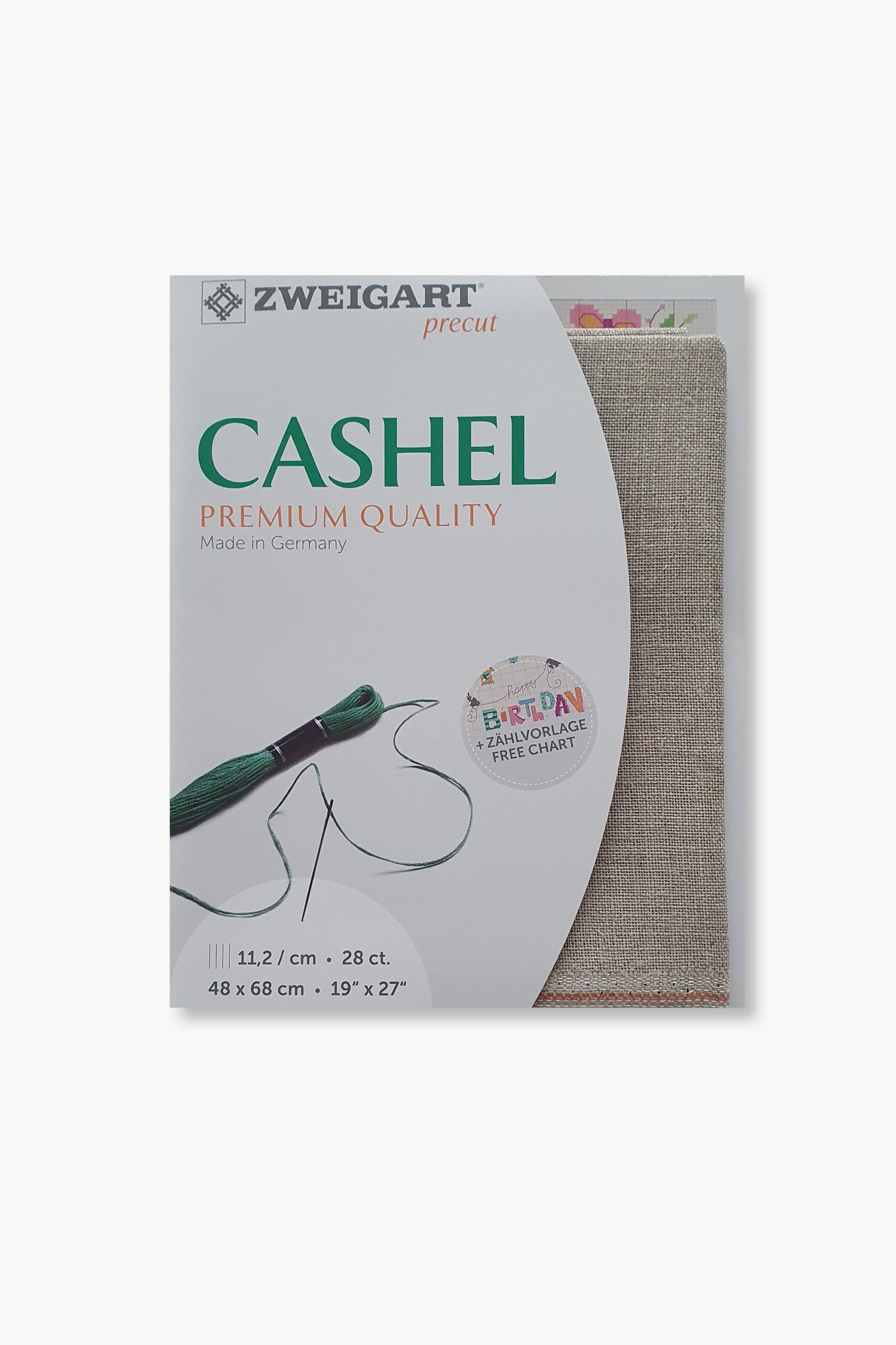 ZWEIGART Cashel 3281 – Precut Linen Fabric 28 Count - Colour 53 - (48 × 68 cm) - Image 2
