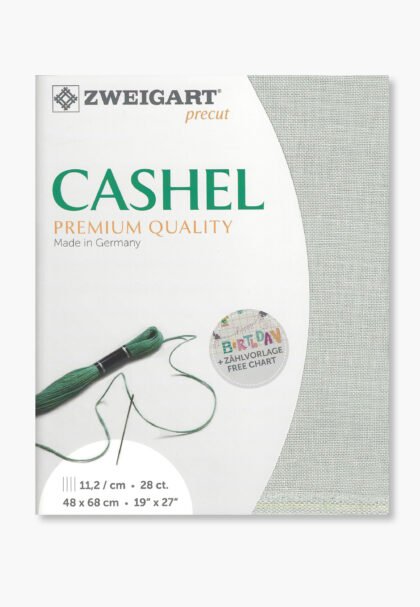 ZWEIGART Cashel 3281 – Precut Linen Fabric 28 Count - Colour 718 - (48 × 68 cm)