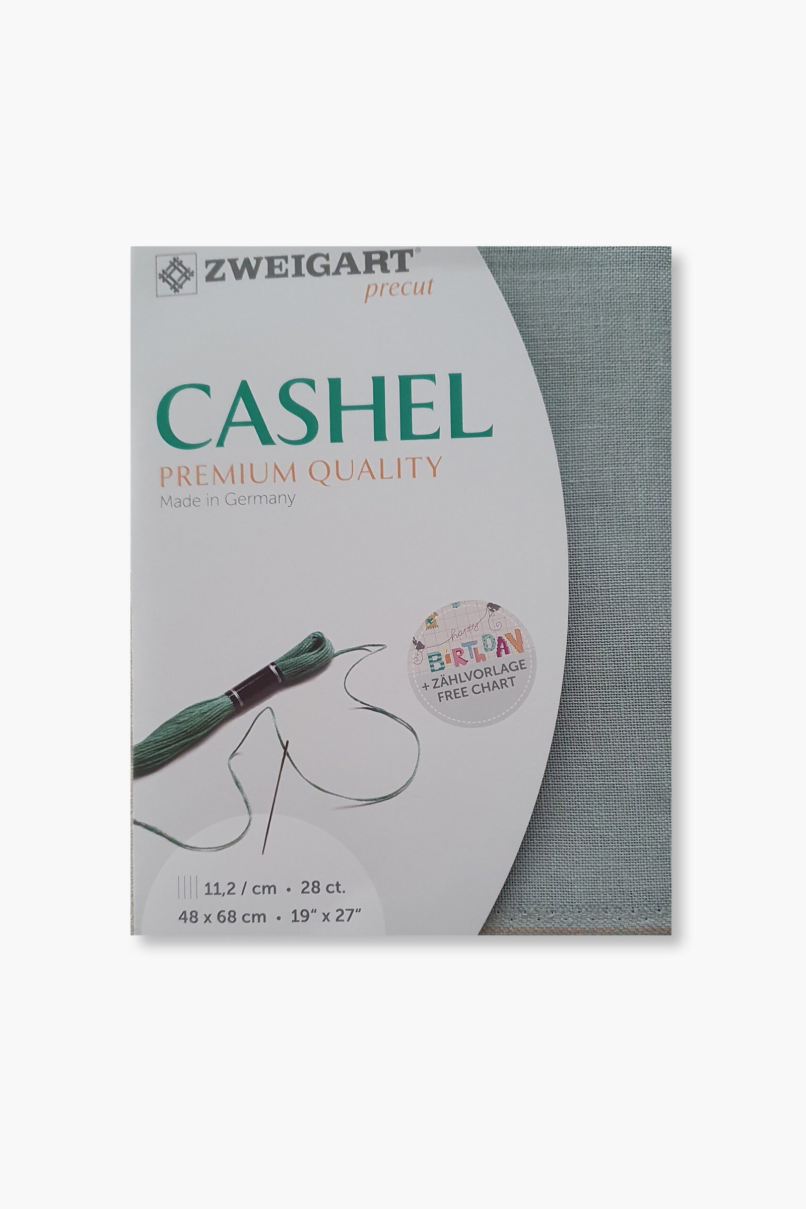 ZWEIGART Cashel 3281 – Precut Linen Fabric 28 Count - Colour 718 - (48 × 68 cm) - Image 2