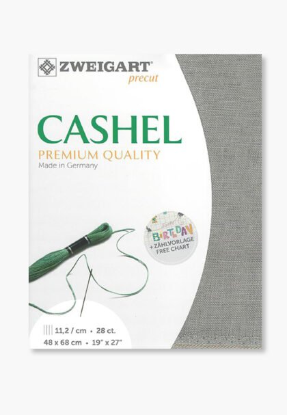ZWEIGART Cashel 3281 – Precut Linen Fabric 28 Count - Colour 769 - (48 × 68 cm)