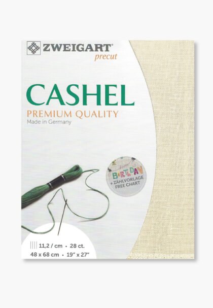 ZWEIGART Cashel 3281 – Precut Linen Fabric 28 Count - Colour 770 - (48 × 68 cm)