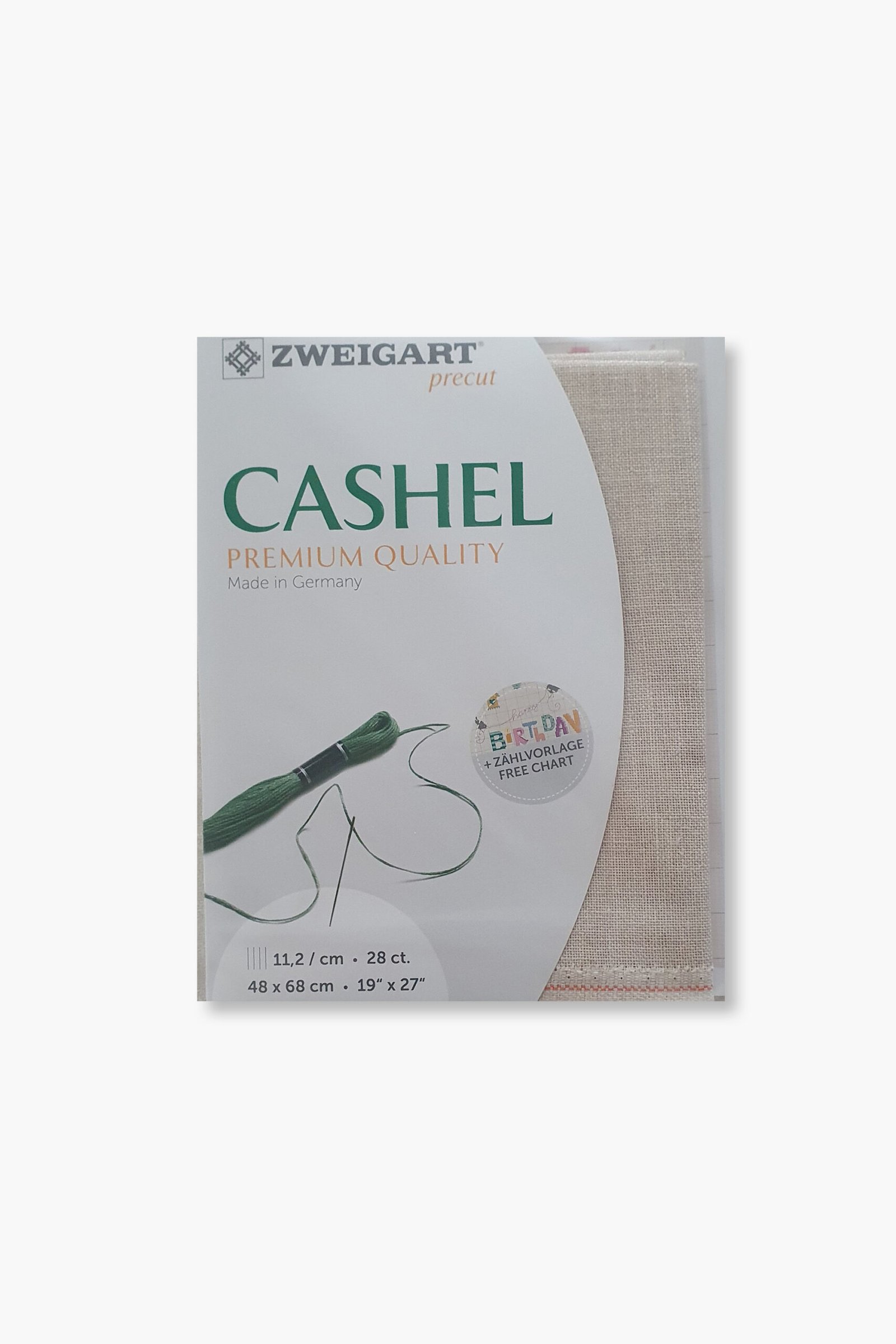 ZWEIGART Cashel 3281 – Precut Linen Fabric 28 Count - Colour 770 - (48 × 68 cm) - Image 2