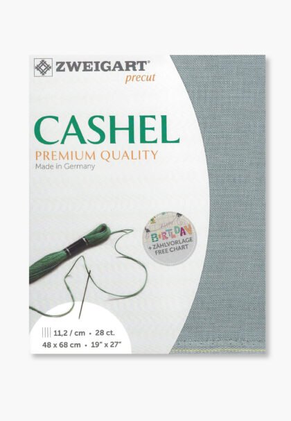 ZWEIGART Cashel 3281 – Precut Linen Fabric 28 Count - Colour 778 - (48 × 68 cm)