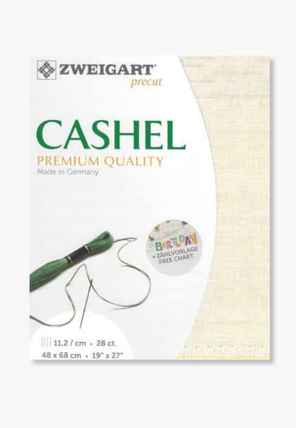 ZWEIGART Cashel 3281 – Precut Linen Fabric 28 Count - Colour 99 - (48 × 68 cm)