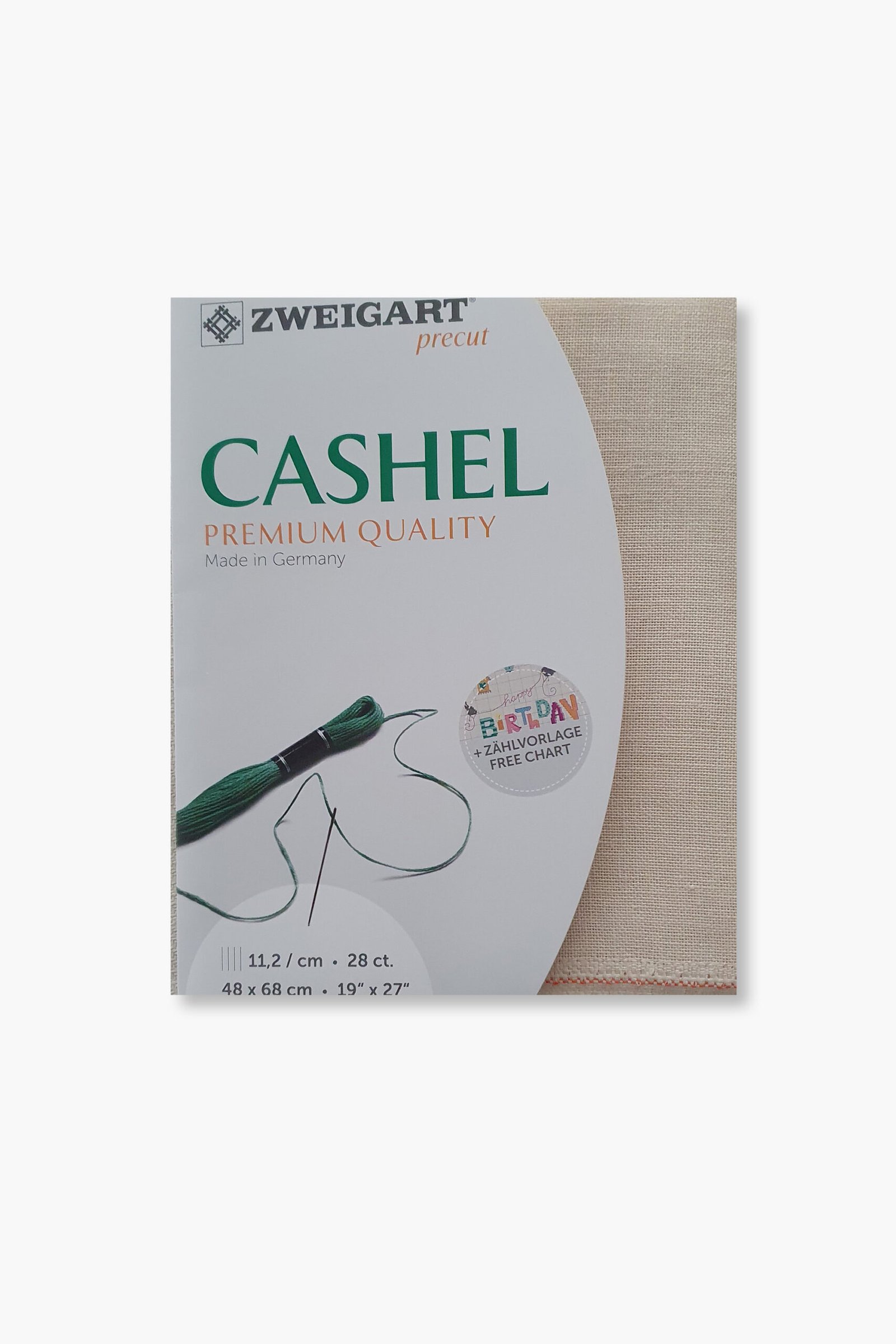 ZWEIGART Cashel 3281 – Precut Linen Fabric 28 Count - Colour 99 - (48 × 68 cm) - Image 2