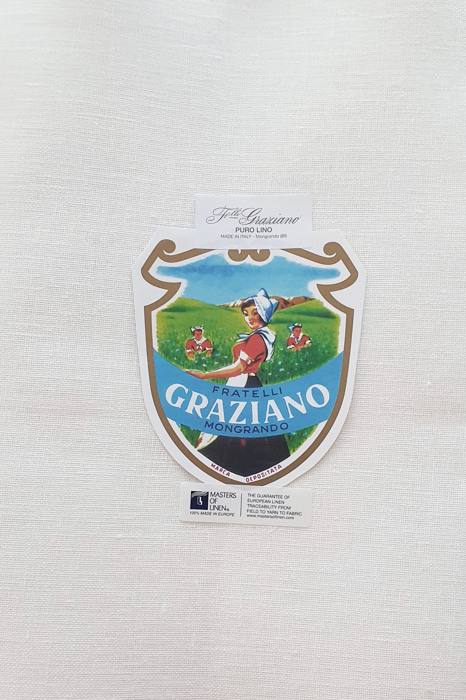 F.lli Graziano Etagreggio 55 Linen – 14 Count, Crème – 180 cm Width - Image 4