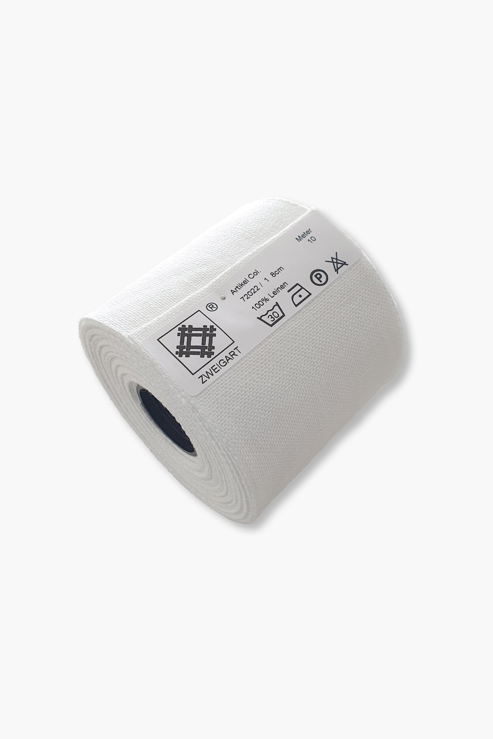 Fascia ricamata in lino ZWEIGART 72022 – Larghezza 8 cm – Colore 001 – 100% Lino