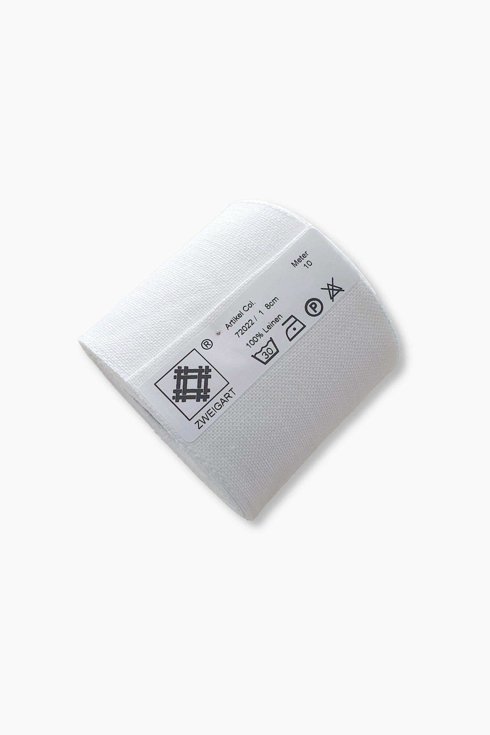 Fascia ricamata in lino ZWEIGART 72022 – Larghezza 8 cm – Colore 001 – 100% Lino - immagine 3