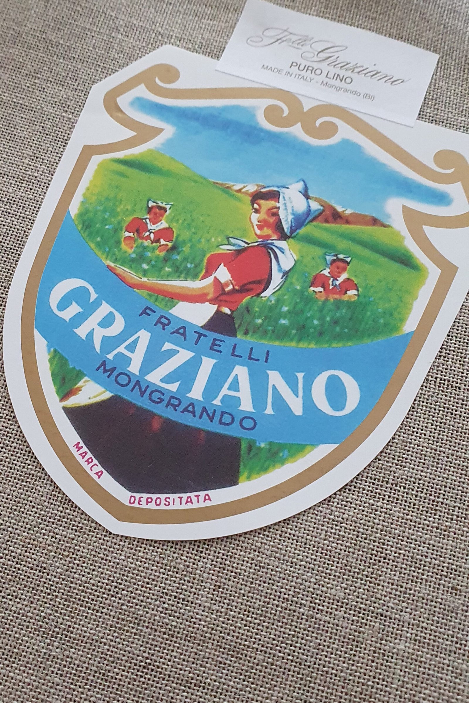 F.lli Graziano Etagreggio 55 Linen – 14 Count, Greggio – 180 cm Width - Image 4