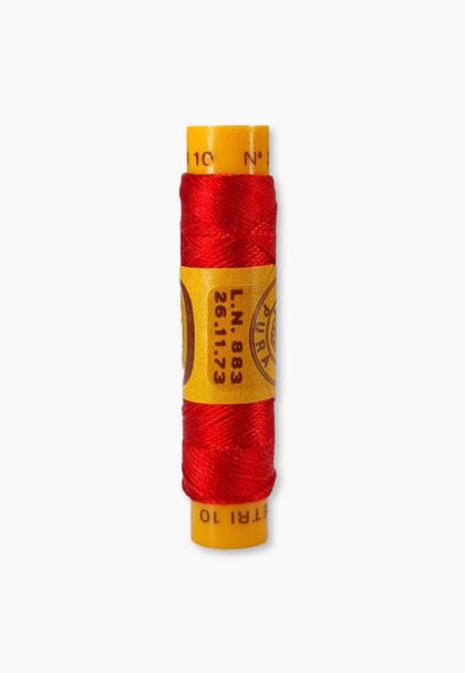 Bozzolo Reale Tre Stelle – Vintage Silk Thread – Color red – Size No. 24