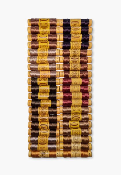 Bozzolo Reale & Tre Stelle – Vintage Silk Thread – Size 24 – 38 Silk Earth Shades Spools