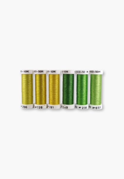 Au Ver à Soie Soie 1003 “Prairie” – Pack of 6 Spools – 100% Silk