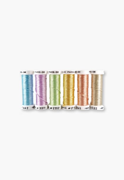Au Ver à Soie Soie de Paris “Pastel” – Pack of 6 Spools (5m each) – 100% Silk