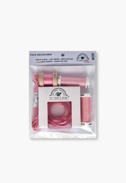 Au Ver à Soie Discovery Pack – Rose – Mixed Threads Set