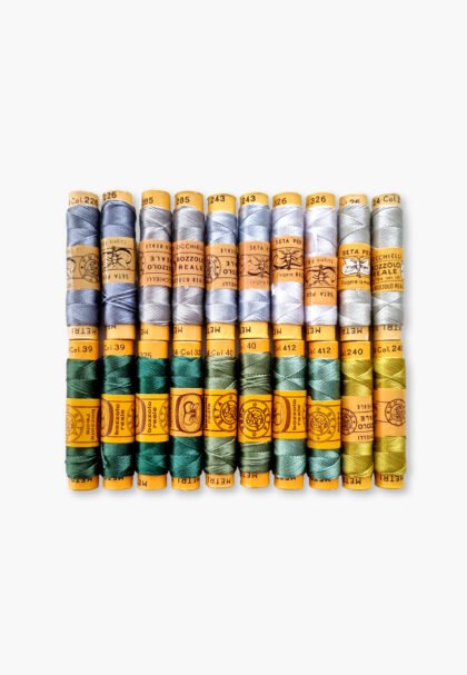 Bozzolo Reale & Tre Stelle – Silk Thread – Alpine Air Set – 20 Spools