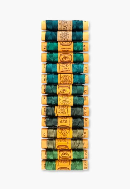 Bozzolo Reale & Tre Stelle – Vintage Silk Thread – Size 24 – 14 Alpine Canopy Spools