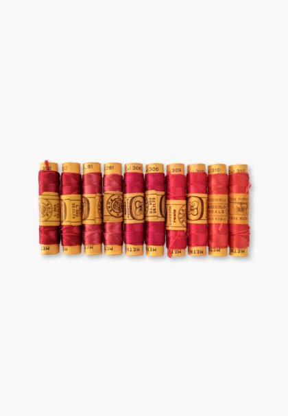 Bozzolo Reale & Tre Stelle – Vintage Silk Thread – Size 24 – 10 Berry Blush Spools