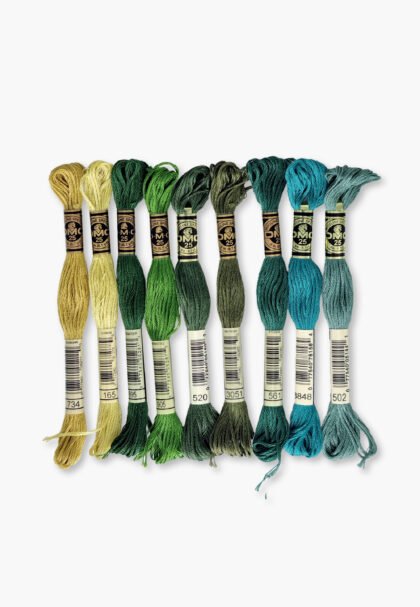 DMC Mouliné Spécial 117 – Citrus Field Set – 9 Embroidery Skeins