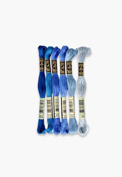 DMC Mouliné Spécial 117 – Cool Harbor Set – 6 Embroidery Skeins